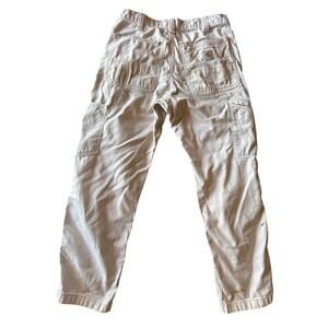 Carhartt Relaxed Fit Double Knee 31x30 Twill Ultra Faded Natural Carpenter Pants